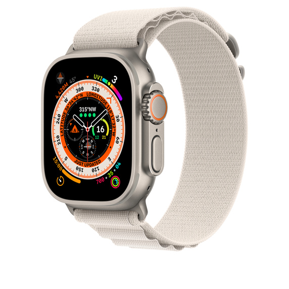 Ultra GPS + Cellular, 49mm Titanium Case with Alpine Loop -Large