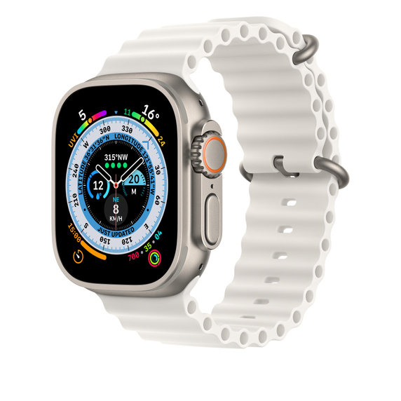 Ultra GPS + Cellular, 49mm Titanium Case with Ocean Band